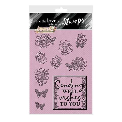 For The Love Of Stamps by Hunkydory Filigree Flower Rose A6 Stamp Set