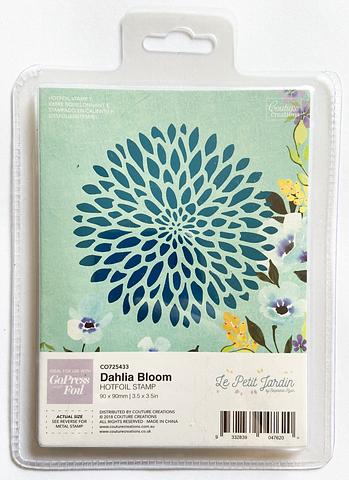 GoPress and Foil Dahlia Bloom Hotfoil Stamp