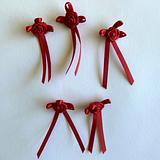 Simply Ribbons Rose Bows With Long Tails 5 Pack Assorted Colours