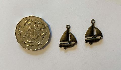 Bronze Yacht Charms 2 Pack