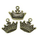 Bronze Crown Charms 5 Pack