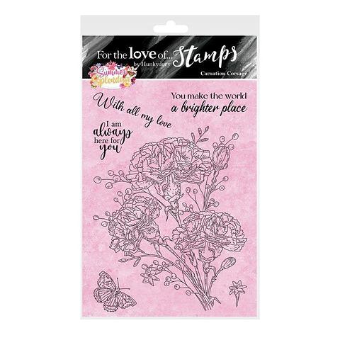 For The Love Of Stamps by Hunkydory Carnation Corsage A6 Stamp Set