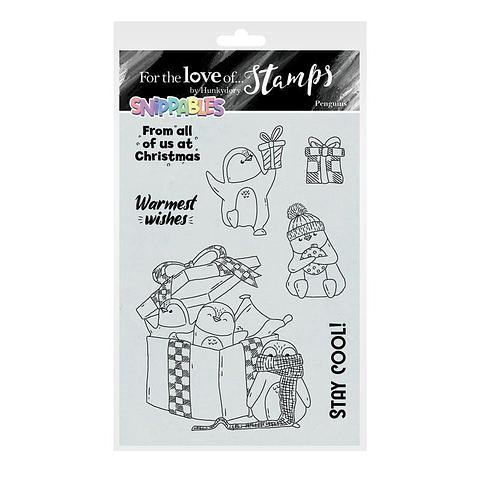 For The Love Of Stamps by Hunkydory Snippables Penguins A6 Stamp Set