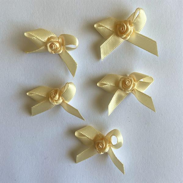 Simply Ribbons Rose Cross Over Bows 5 Pack Assorted Colours
