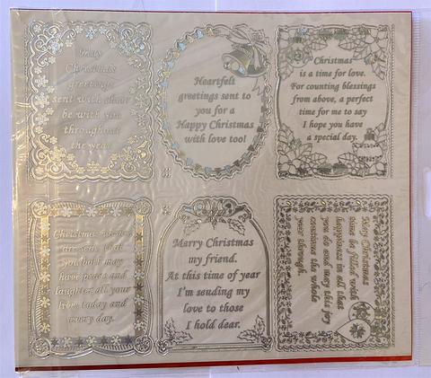 Doodey Poems and Verses for Christmas Silver Stickers