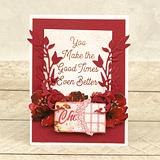 Couture Creations Blooming Friendship Chocolate Wrapper Acrylic Stamp
