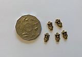 Feeling Inspired Gold Owl Charms 7mm x 13mm 5 Pack