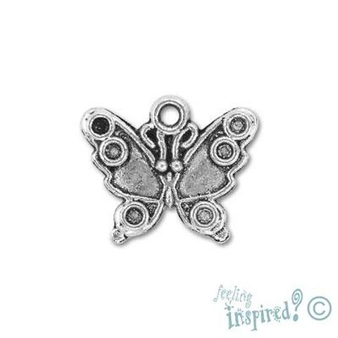 Feeling Inspired Silver Butterfly Charms 5 Pack
