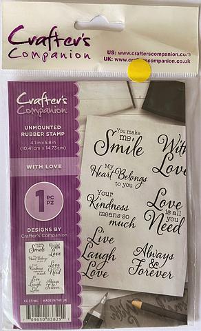 Crafter’s Companion With Love Photopolymer Stamp Set