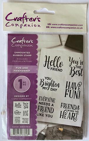 Crafter’s Companion Fun and Friendship Photopolymer Stamp Set