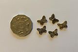 Feeling Inspired Gold Butterfly Bali Beads 5 Pack