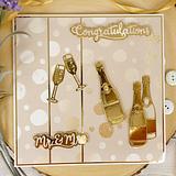 Hunkydory Moonstone Minis Champagne 2 Piece Die Set
