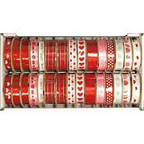 Value Craft Ribbon White and Red Love 10 mm x 3 metres