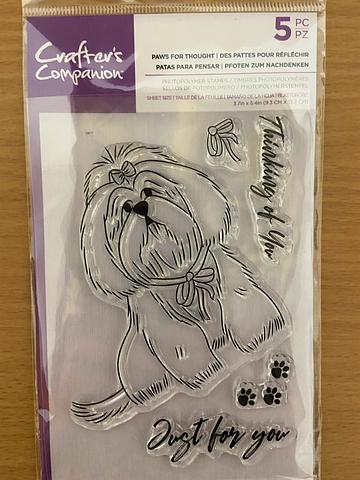 Crafter’s Companion Paws For Thought Photopolymer Stamp Set