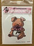 Art Impressions Unmounted Penny the Pig Stamp