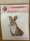 Art Impressions Unmounted Buttons the Bunny Stamp
