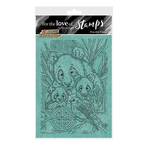 For The Love Of Stamps by Hunkydory Animal Kingdom Peaceful Pandas A6 Stamp
