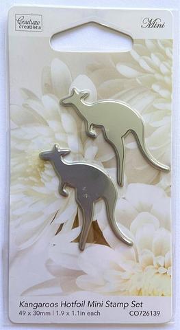 Couture Creations Kangaroos Hotfoil Mini Stamp Set