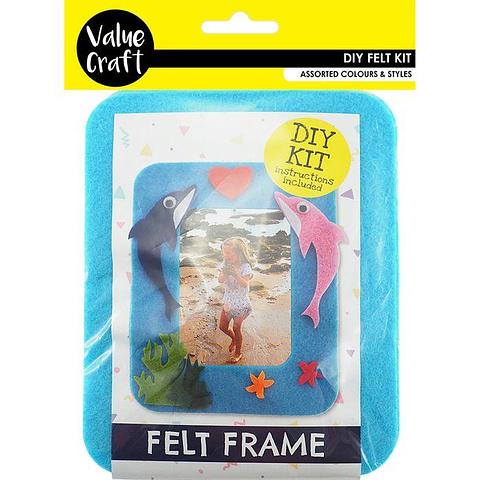 Value Craft DIY Blue Felt Picture Frame Kit