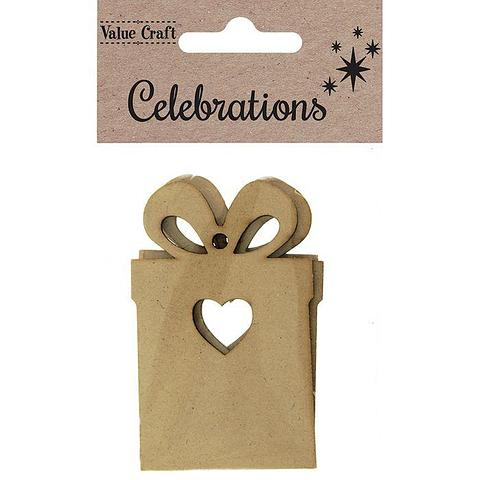 Value Craft Celebrations Wooden Presents 4 Pack