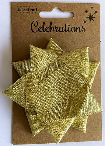 Value Craft Celebrations Gold Ribbon Gift Bow