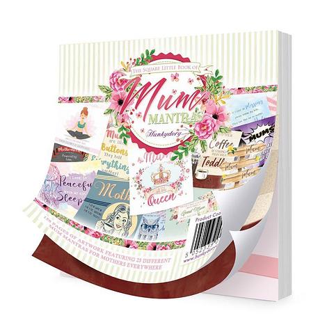 Hunkydory 'The Square Little Book Of Mum Mantras' Decorative 5" x 5" Paper Pad