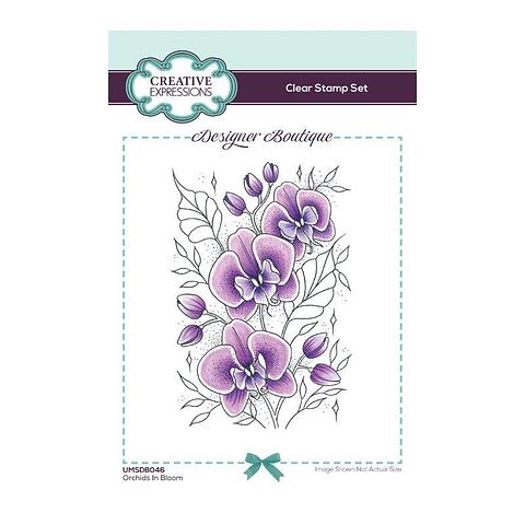 Creative Expressions Orchids In Bloom A6 Clear Stamp