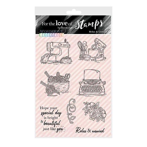 For The Love Of Stamps by Hunkydory Wonderful Waterfalls Relax And Unwind A6 Stamp Set