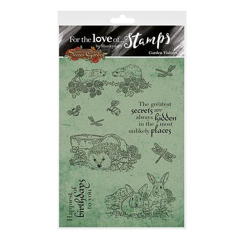 For The Love Of Stamps by Hunkydory The Secret Garden Garden Visitors A6 Stamp Set