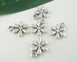 Silver Daisy Charms 5 Pack