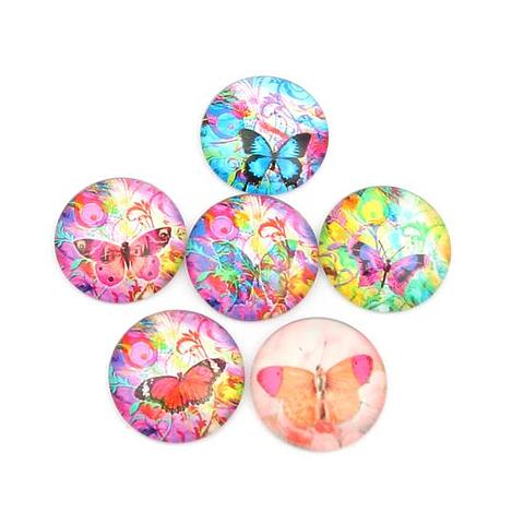 Colourful Butterfly Cabochon Random 25mm