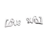Silver Love Charms 10 Pack