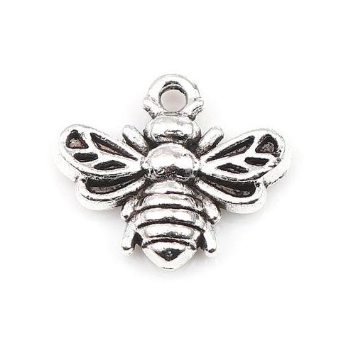 Silver Bee Charms 5 Pack