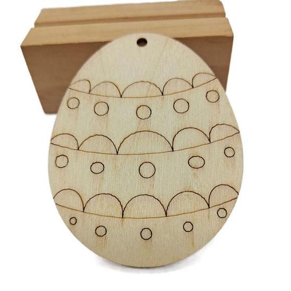 Wooden Natural Decorative Easter Egg Decoration