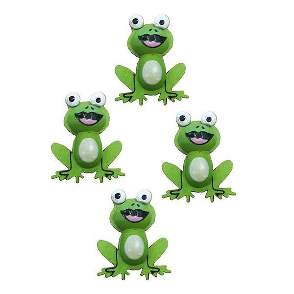 Value Craft Wooden Frogs 4 Pack