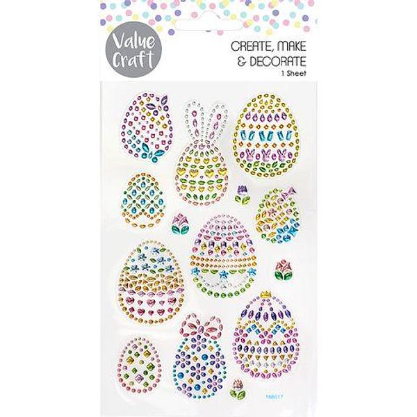 Value Craft Crystal Eggs Sticker Sheet
