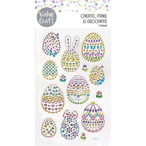 Value Craft Crystal Eggs Sticker Sheet