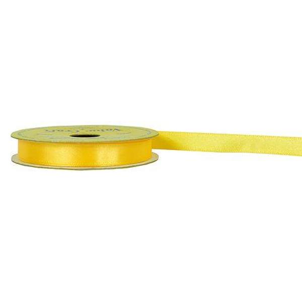 Value Craft Ribbon Satin Yellow 10 mm x 10 metres