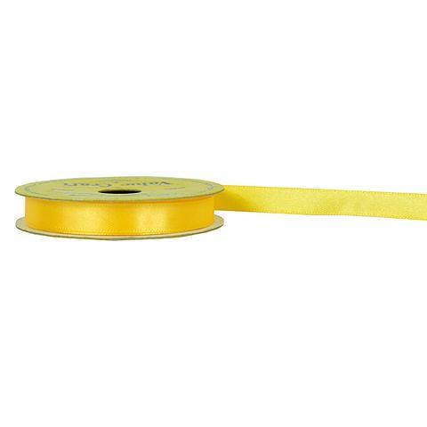Value Craft Ribbon Satin Yellow 10 mm x 10 metres