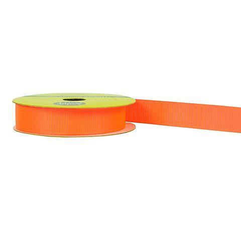 Value Craft Ribbon Grosgrain Orange 15 mm x 3 metres