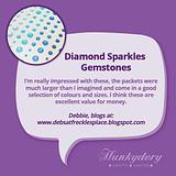 Hunkydory Diamond Sparkles Gold And Silver Self-Adhesive Gemstones