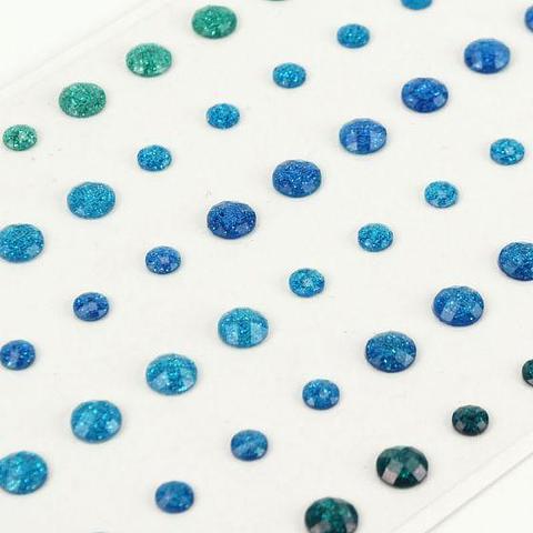 Hunkydory Diamond Sparkles Blue Sparkle Self-Adhesive Glitter Gemstones