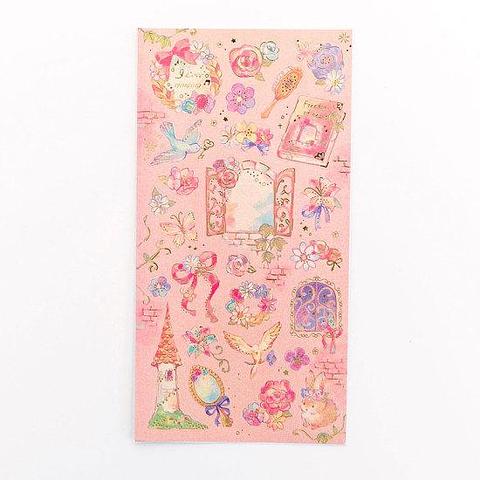Colourful Foiled Rapunzel Themed Stickers