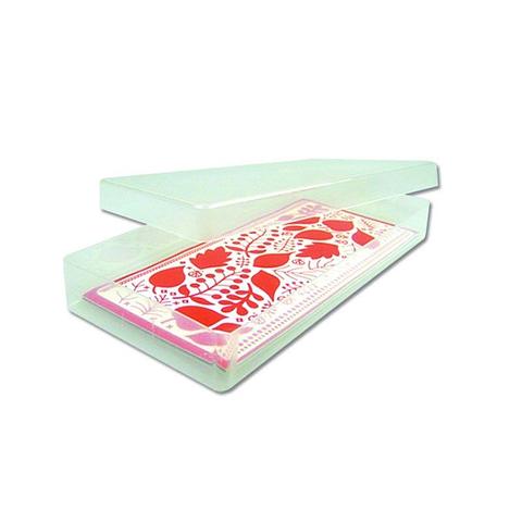 Hunkydory Peel Off Sticker Box Clear Storage Container L 245mm x W 108mm x D 30mm (Internal Dimensions)